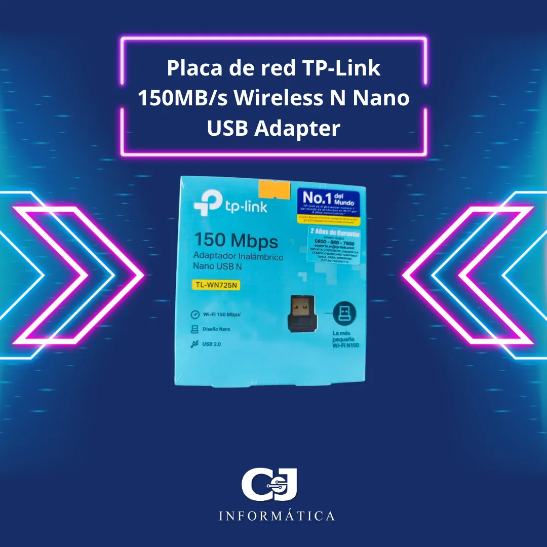 Placa WiFi USB TP-Link 150Mbps Nano