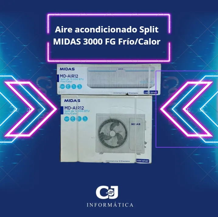 Aire acondicionado Split MIDAS 3000 FG Frío/Calor